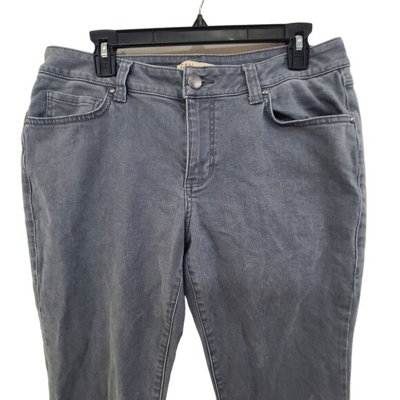 CAbi JEANS #326 BREE SKINNY GRAPHITE GREY DENIM STRETCH 5 POCKET JEANS SIZE 12 - Picture 4 of 9